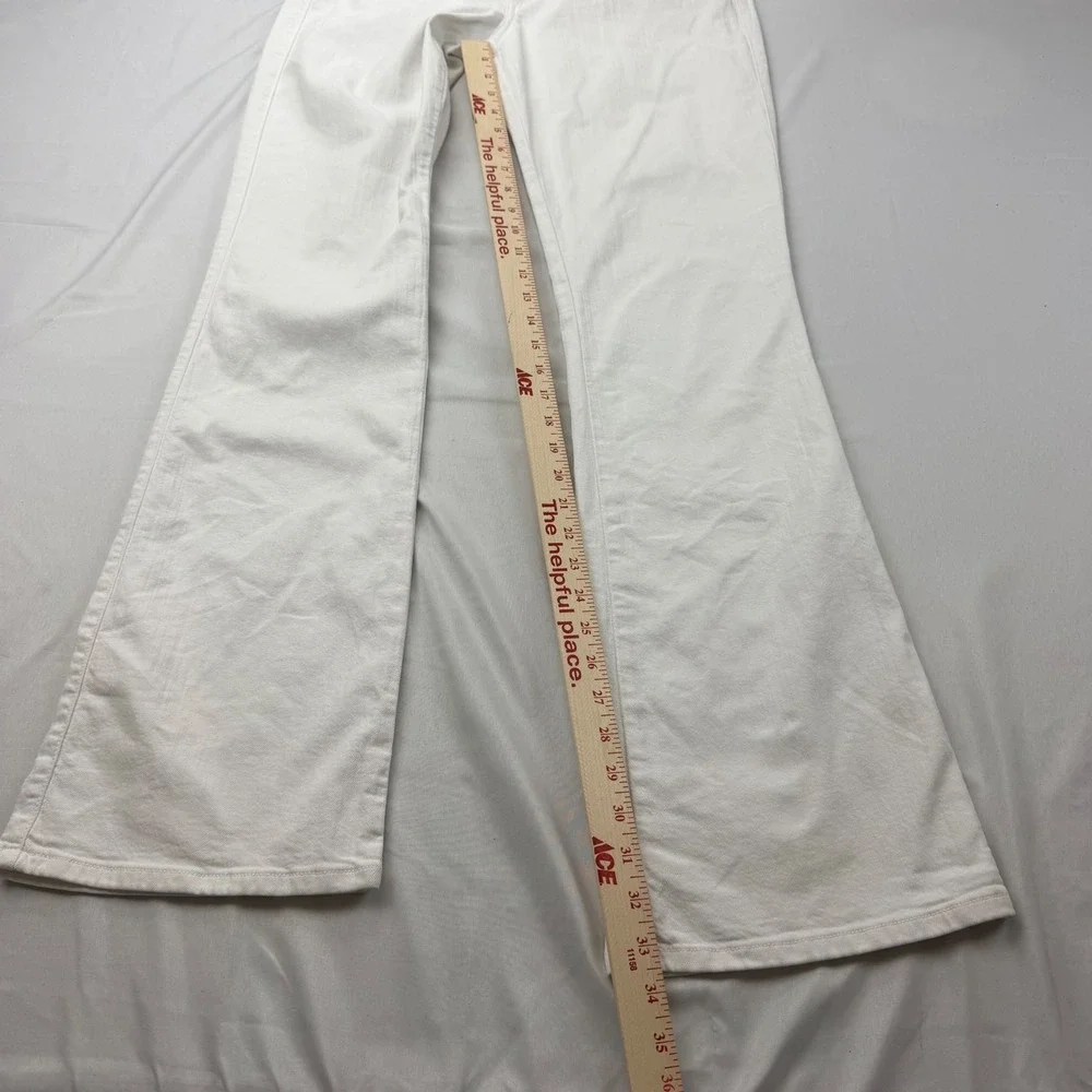 Joe's Jeans The Honey Jeans Women 31 White Curvy Flare Leg Low Rise Denim